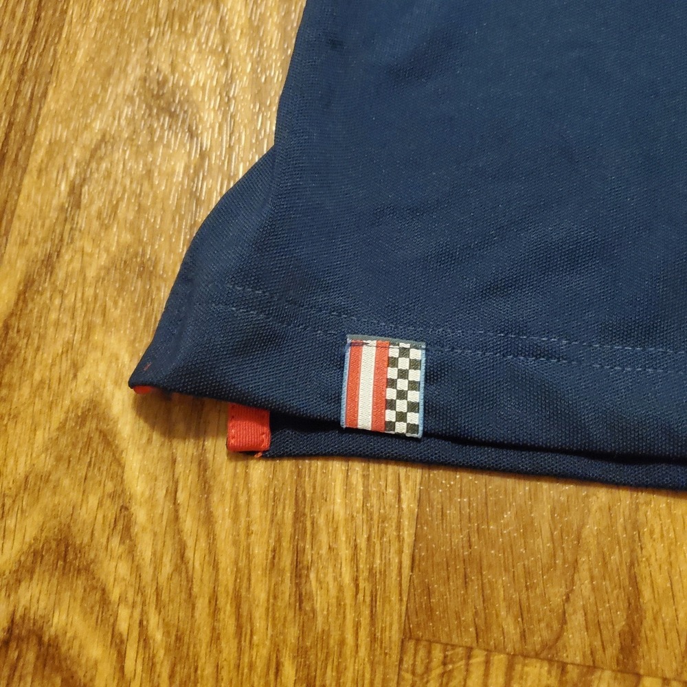 Porsche Polo Shirt Men 3X Blue Rennsport Reunion VI Racing Performance - Picture 5 of 10